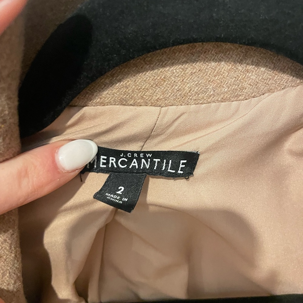 J.Crew Mercantile Tan Wool Jacket - Picture 3 of 6